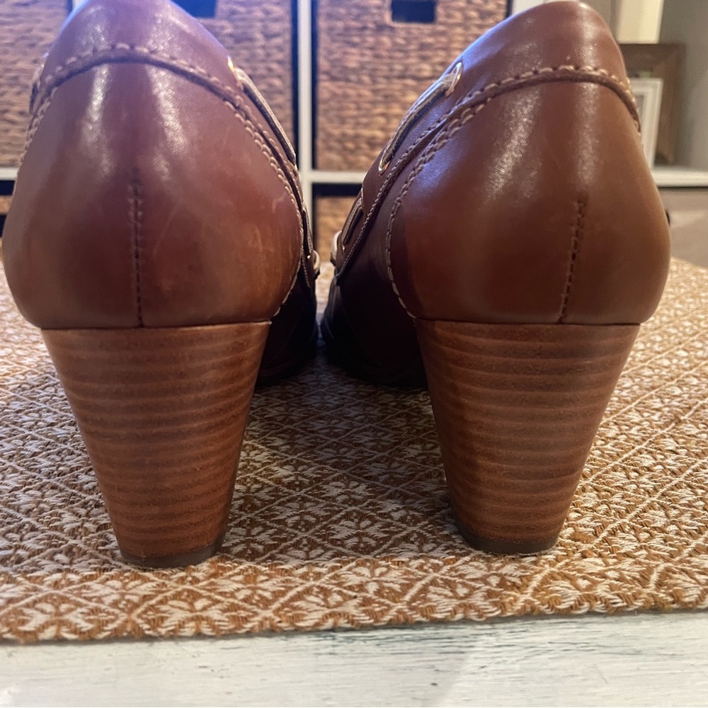 Sebago Lisbon tie pumps 2 3/4” heel. Women’s size 11. Brown leather - Picture 3 of 4